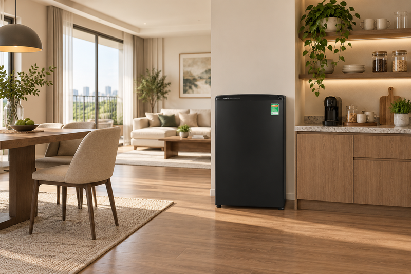 Đánh giá tủ lạnh AQUA mini 90 lít AQR-D99FA(BS) 6
