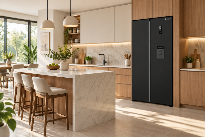 Đánh giá tủ lạnh Casper SBS 460PBW 12