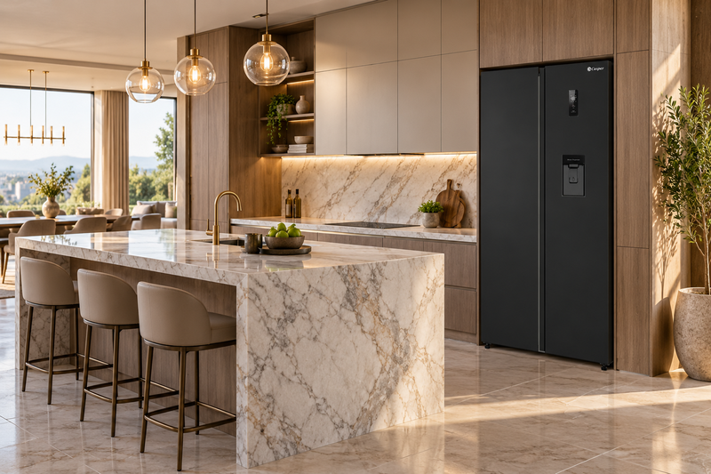 Đánh giá tủ lạnh Casper SBS 460PBW 8