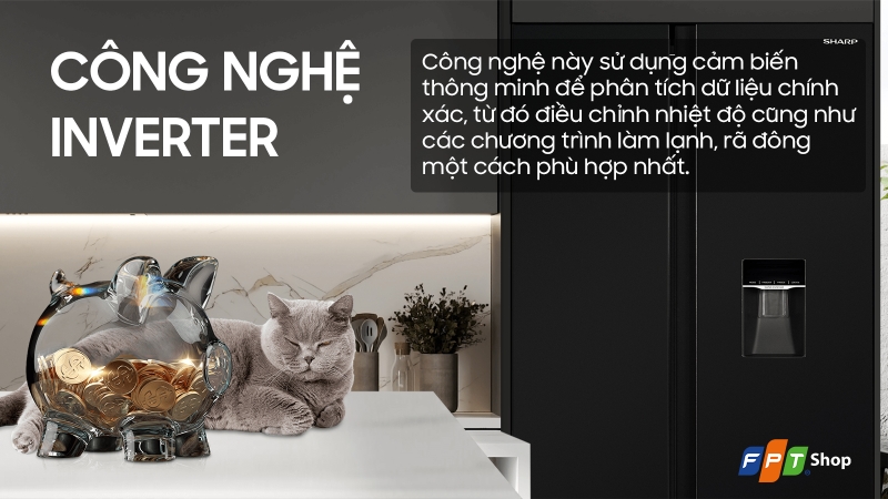 Đánh giá tủ lạnh Sharp Inverter Side by Side 530 lít SJ-SBX530WD-DG (ảnh 4)