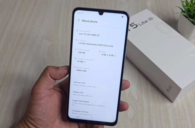 Đánh giá Vivo T5 Lite - hình 5