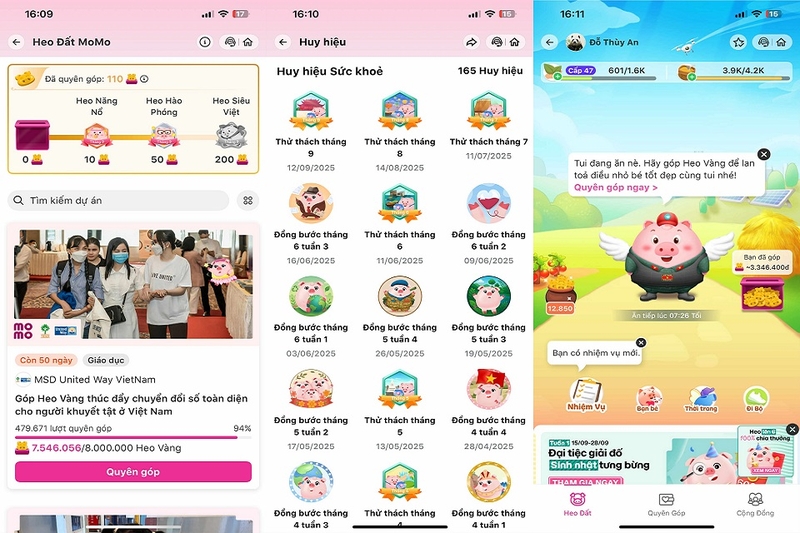 Huy chương và phần thưởng khi tham gia