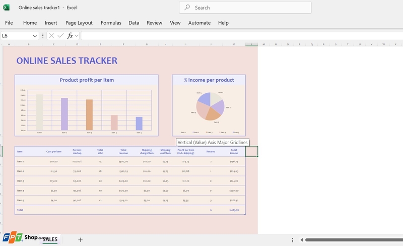 dashboard excel ảnh 10