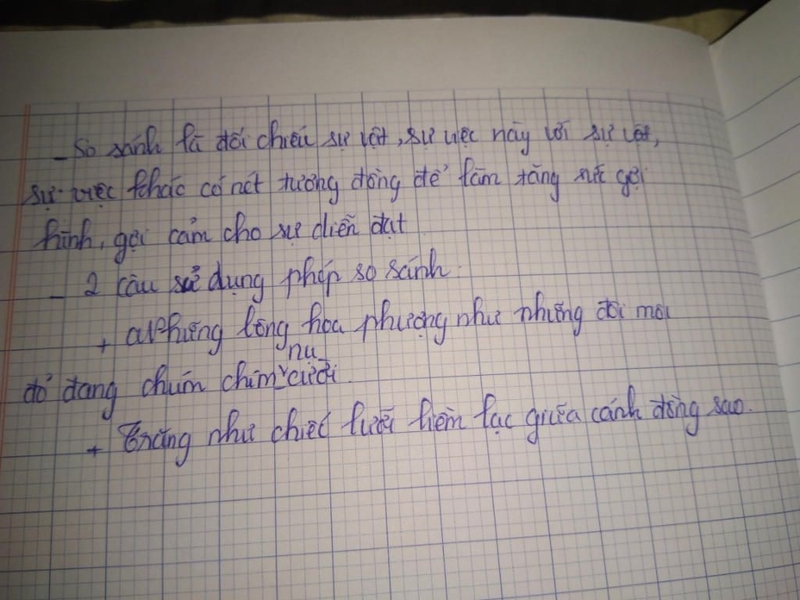 đặt câu có hình ảnh so sánh 5