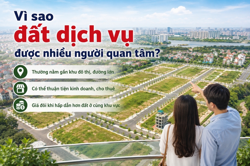 Vì sao đất dịch vụ được nhiều người quan tâm