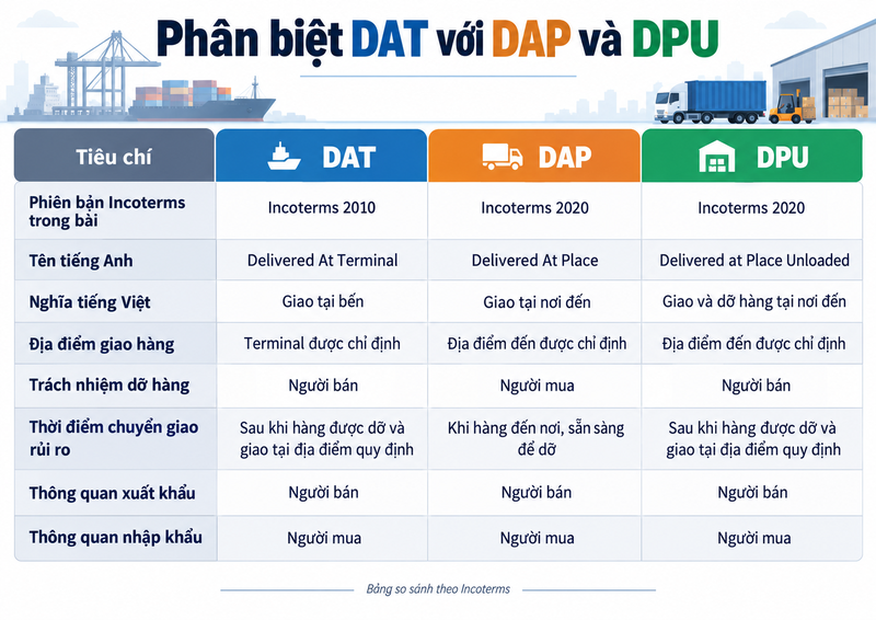 Trách nhiệm của người mua và người bán theo DAT