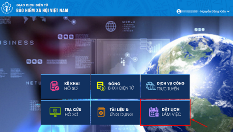 Khởi tạo yêu cầu đặt lịch làm việc