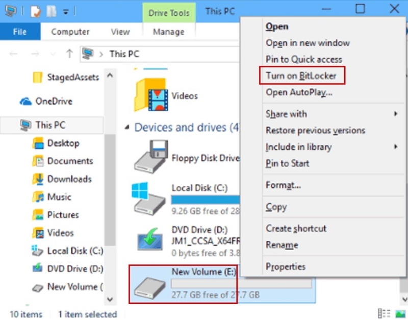 đặt mật khẩu cho ổ đĩa trên Windows 10_hình 3