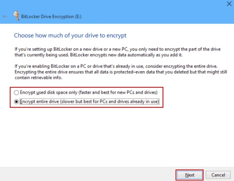 đặt mật khẩu cho ổ đĩa trên Windows 10_hình 6