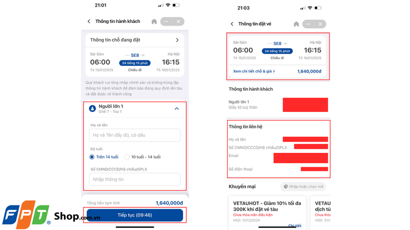 Cách đặt vé tàu Tết 2025 qua ví điện tử VNPay 4