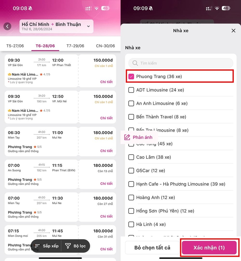 Cách đặt vé xe Phương Trang online ảnh 12