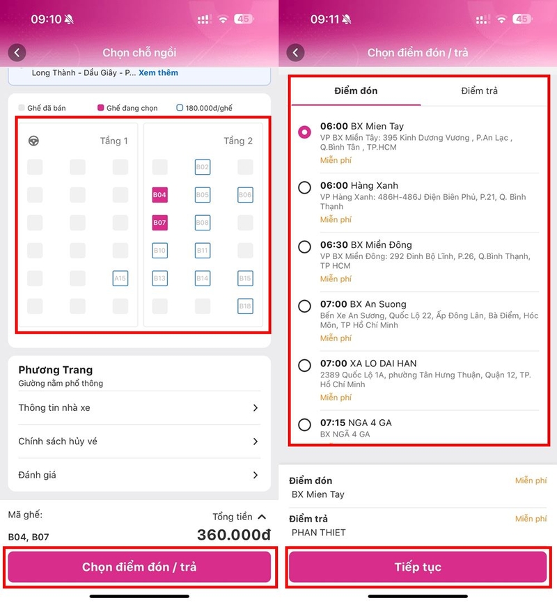 Cách đặt vé xe Phương Trang online ảnh 14