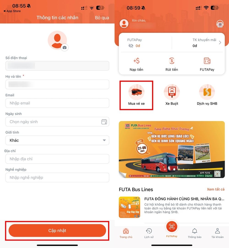 Cách đặt vé xe Phương Trang online ảnh 6
