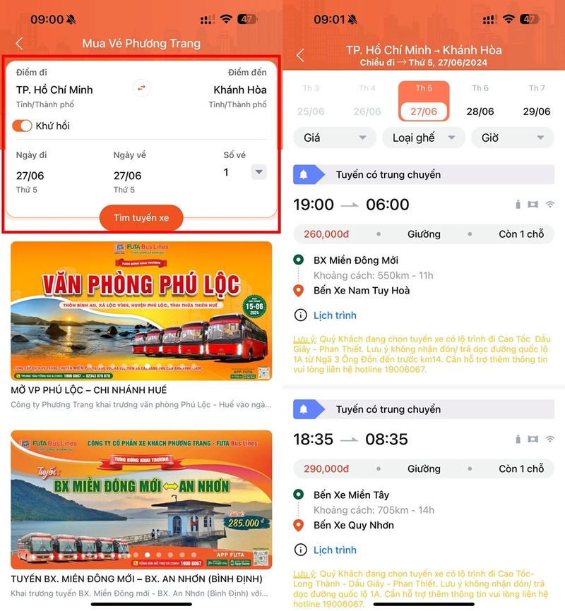 Cách đặt vé xe Phương Trang online ảnh 7