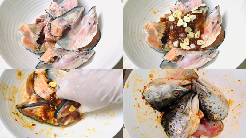đầu cá hồi nướng 2