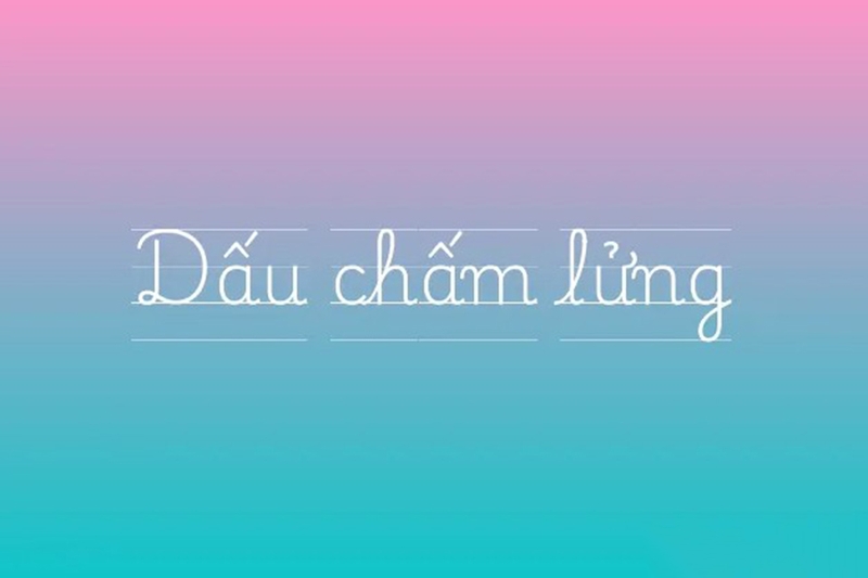 Dấu chấm lửng là gì 1