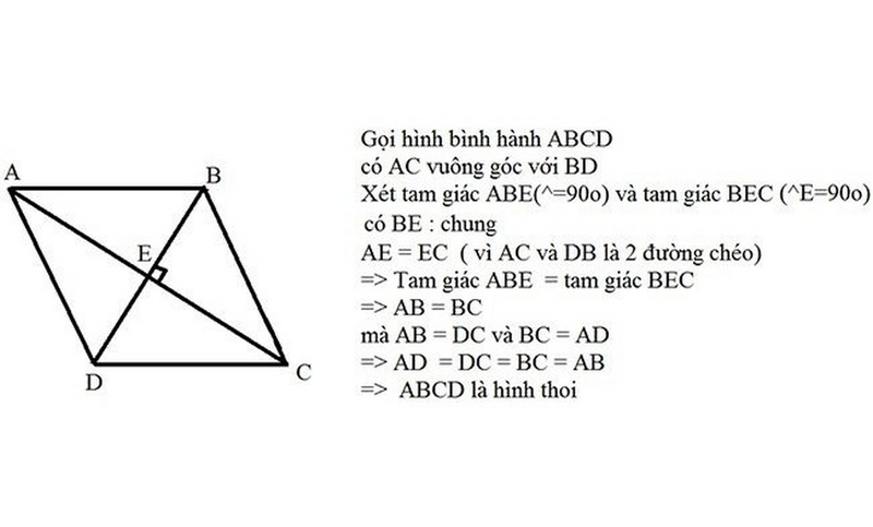 dấu hiệu nhận biết hình thoi ảnh 3