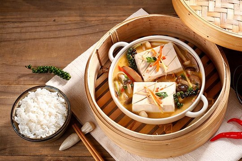 đậu hũ hấp ảnh 2