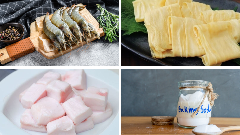 Đậu hũ ky cuộn tôm chiên 1