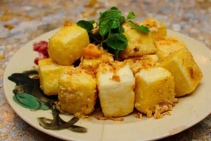 Đậu hũ non chiên trứng muối