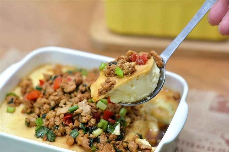 Đậu hũ non hấp trứng thịt bằm