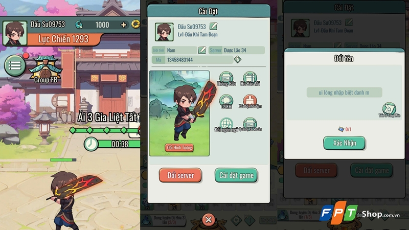 Thiết lập nhân vật game theo sở thích