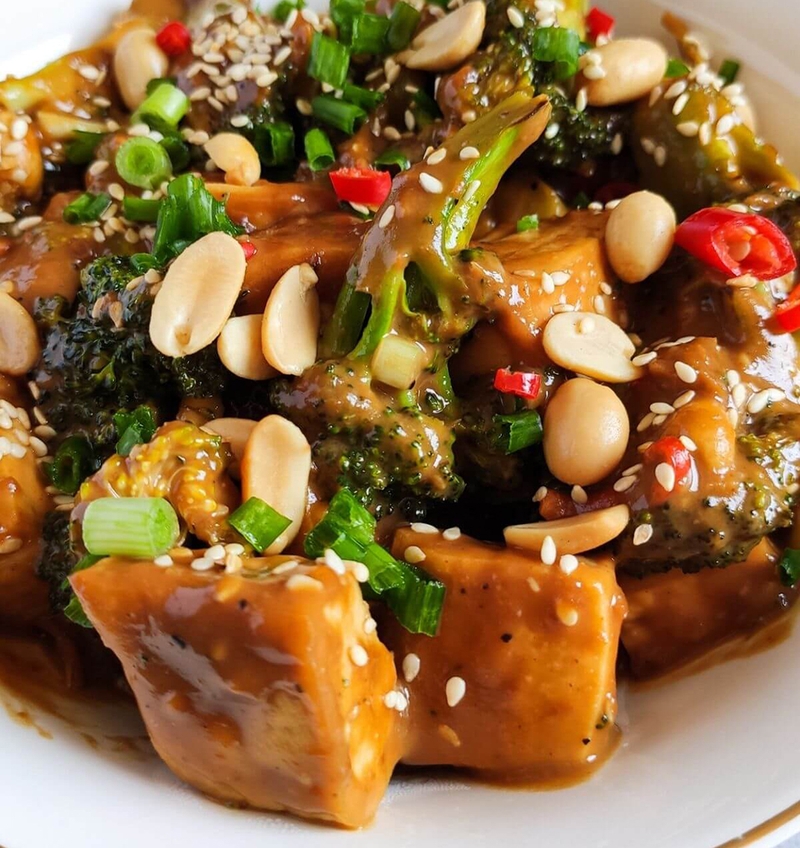 Đậu phụ sốt bơ đậu phộng - 02