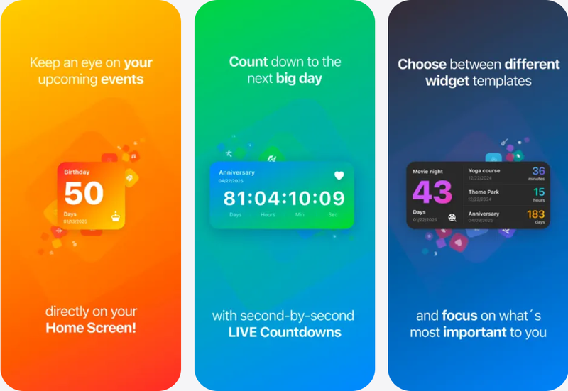 countdown timer widgets