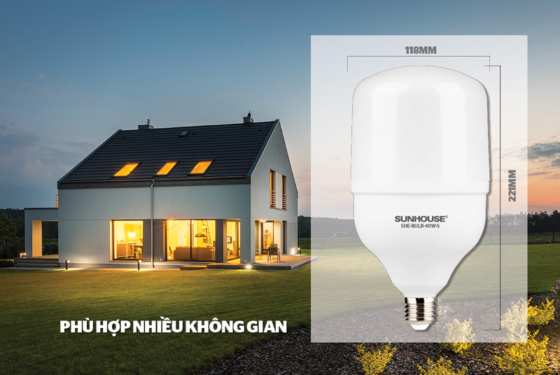 Đèn LED Bulb sử dụng trong nhà hay ngoài trời?