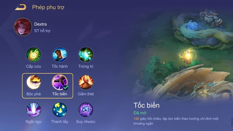 Phép bổ trợ cho Dextra