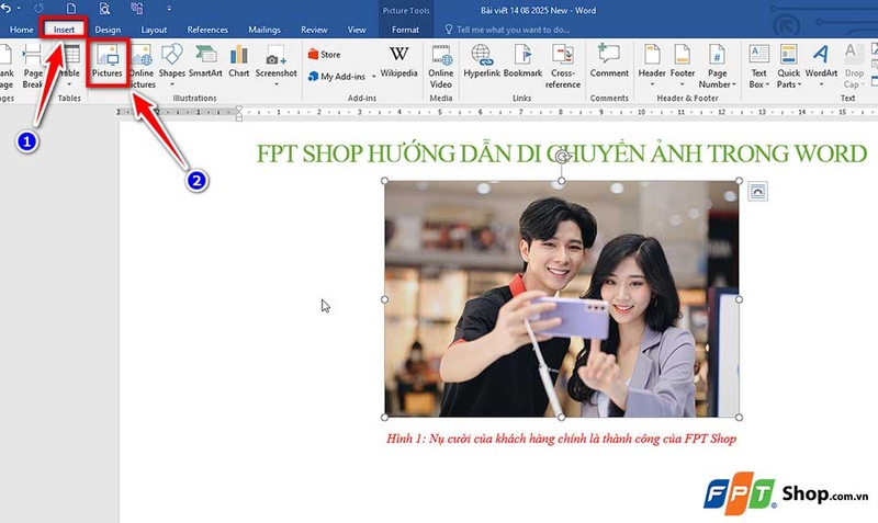 Di chuyển hình ảnh trong Word - 07