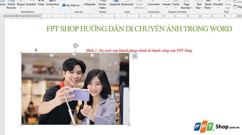 Di chuyển hình ảnh trong Word - 04