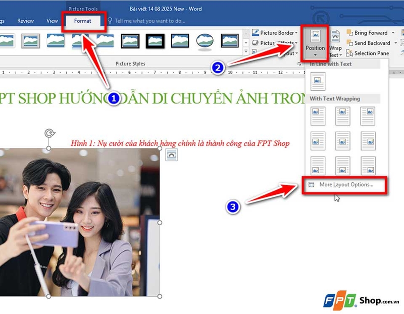 Di chuyển hình ảnh trong Word - 03