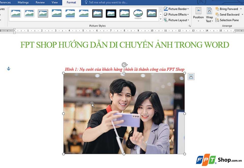 Di chuyển hình ảnh trong Word - 02