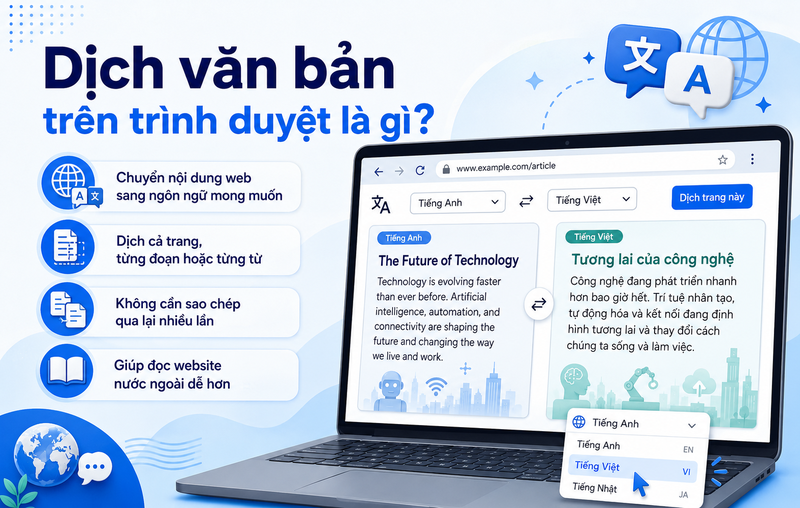 dịch văn bản trên trình duyệt 1.1
