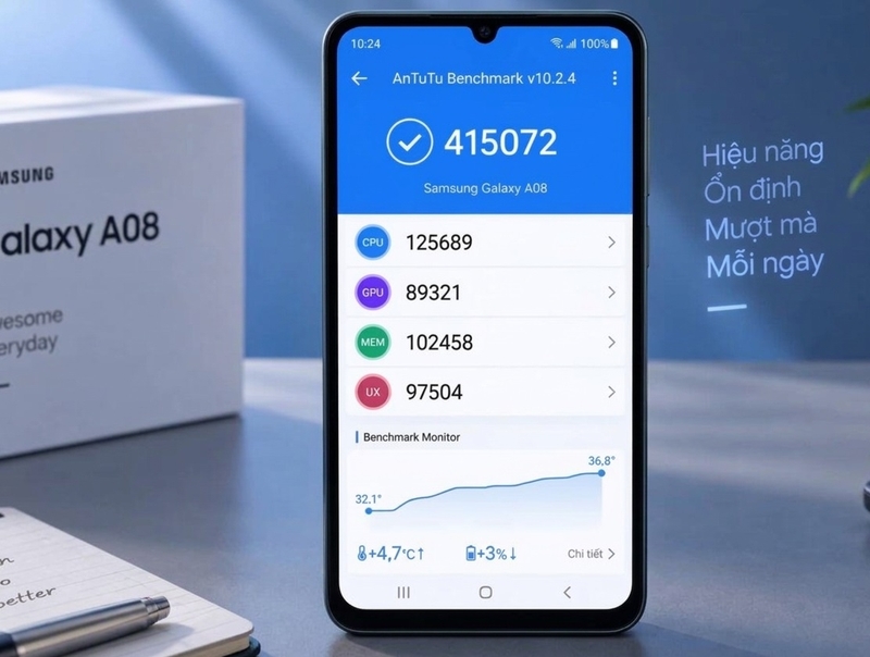Điểm AnTuTu Samsung Galaxy A08 1