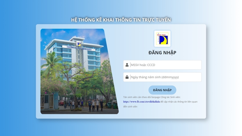 Kê khai thông tin trực tuyến (Online)