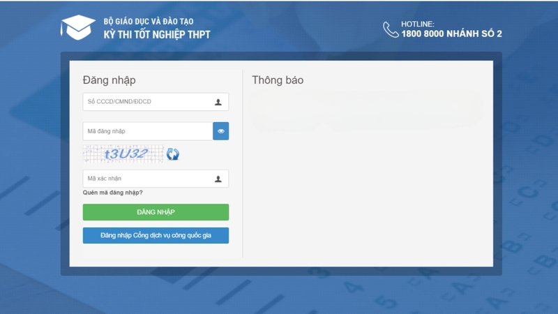 Kê khai thông tin và thanh toán học phí trực tuyến