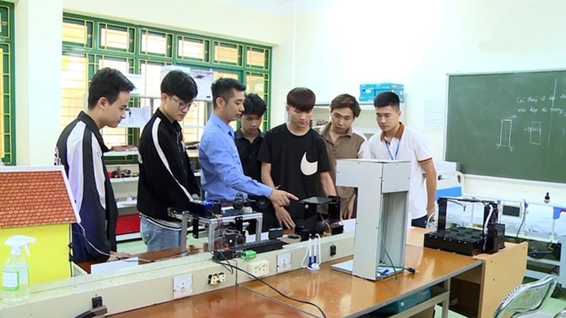 Một lớp học tại Đại học Hồng Đức