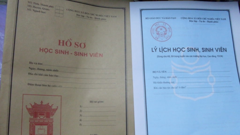 Chuẩn bộ hồ sơ nhập học