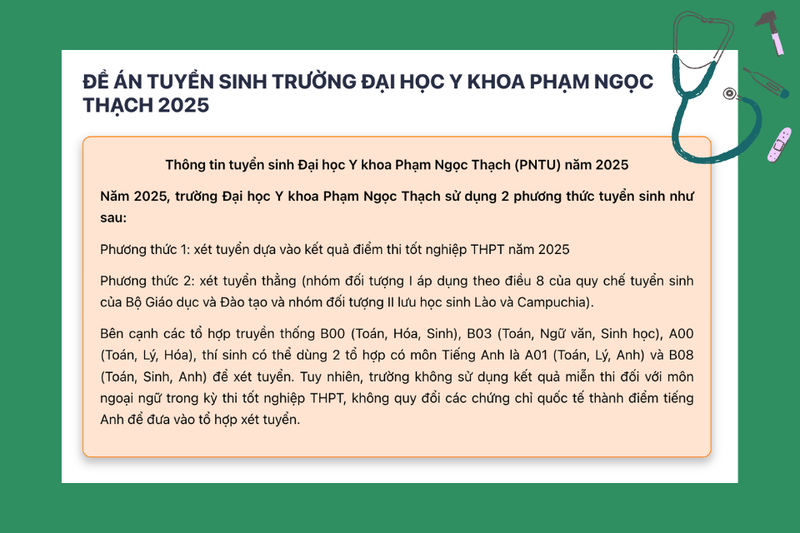 Điểm chuẩn Đại Học Y Khoa Phạm Ngọc Thạch 2025 (1)