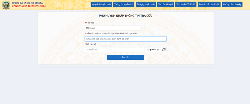 Hướng dẫn tra cứu điểm thi lớp 10