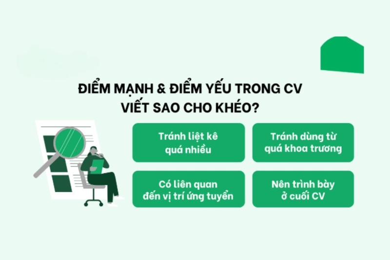 Cách trình bày điểm mạnh trong CV để tạo ấn tượng