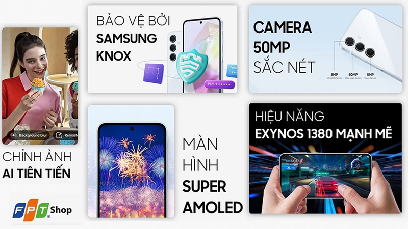 Điện thoại Samsung Galaxy A35 5G 128GB