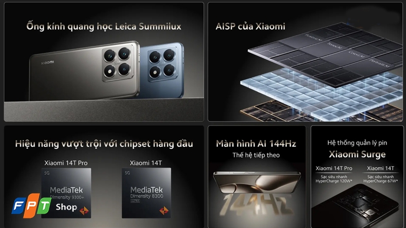 Điện thoại Xiaomi 14T 5G 12GB 512GB