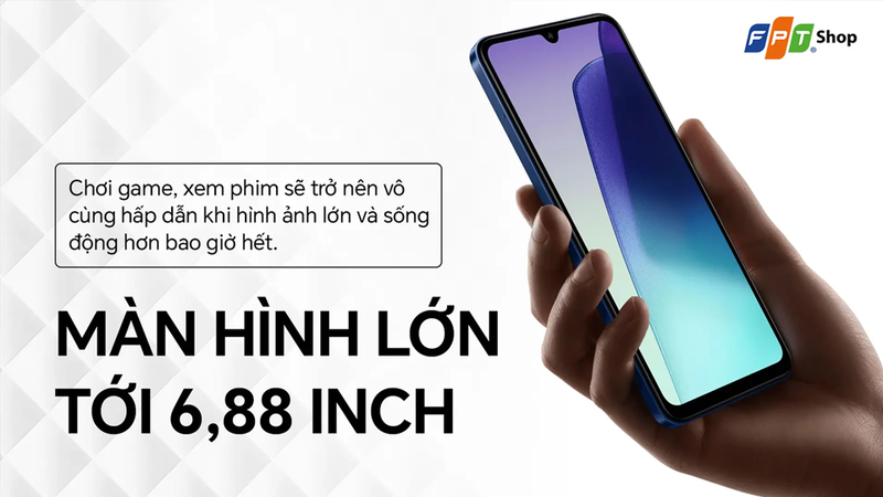 Màn hình lớn cho khung hình giải trí sống động
