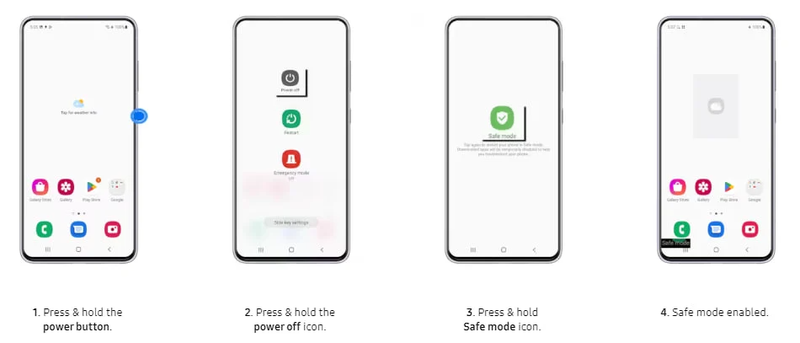Bật Safe Mode trên điện thoại Samsung