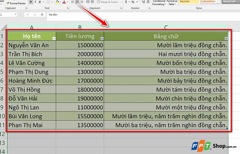 Cách chỉnh độ rộng tự động trên Excel - 05