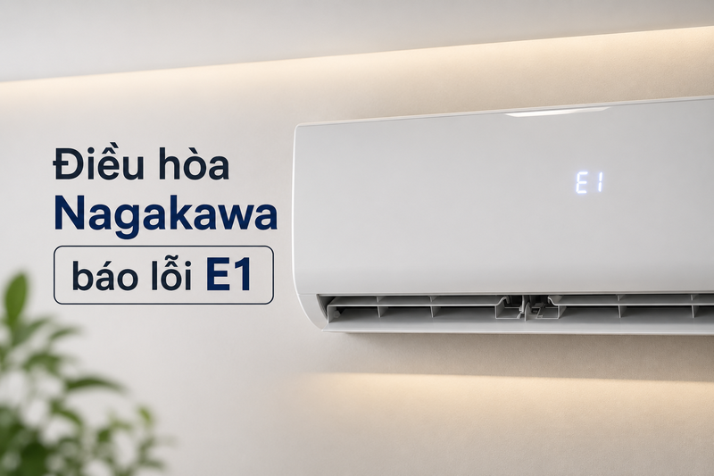 Điều h&ograve;a Nagakawa b&aacute;o lỗi E1 1