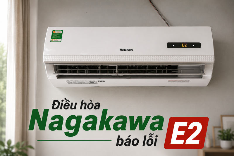 Điều h&ograve;a Nagakawa b&aacute;o lỗi E2 1